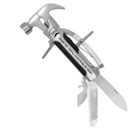 Többszerszámos kalapács, 12 az 1-ben, Best Dad, félprofesszionális, ezüst/fekete 131097114