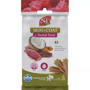 N&D Quinoa Dog Jutalomfalat Skin&coat Duck Adult Med&max 100g 131098848 - N&D