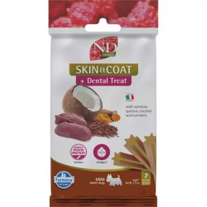 N&D Quinoa Dog Jutalomfalat Skin&coat Venison Adult Mini 60g 131098967 - N&D