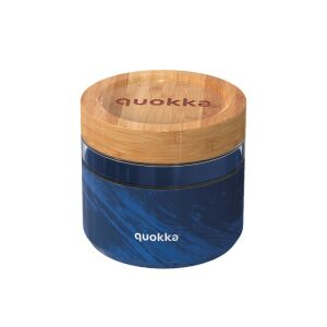 Quokka Deli, Sklenená nádoba na jedlo WOOD GRAIN, 820ml, 40133