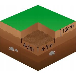 Vakondháló UV-álló PP, 1×100 m, 30 g/m², 16 mm szem 131102471
