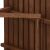 Folding beech wood balcony set with 2 chairs and table, dark brown 131103823