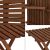 Folding beech wood balcony set with 2 chairs and table, dark brown 131103823