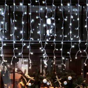 Home DLFJ 400/WH LED fényfüggöny, 10 m, 400 hidegfehér LED, bel- és kültéri használatra - Fényfüzér