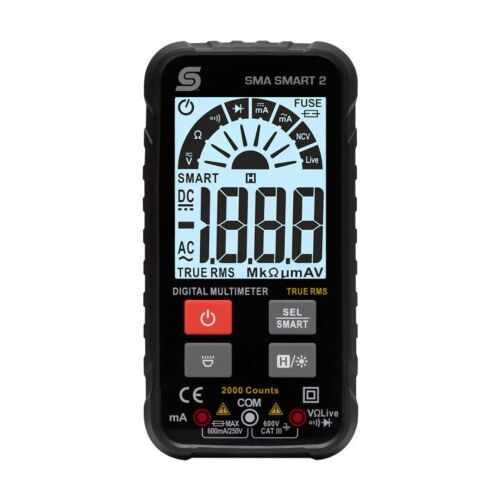 Home SMA SMART 2 multiméter, intelligens SMART azonosítás és manuális funkciók, érintés nélküli feszültségvizsgáló, automatikus méréshatár váltás