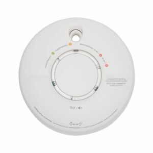 FireAngel SCB10-INT kombinált szén-monoxid vészjelző és füstérzékelő, beépített, nem cserélhető lítium elem, 10 év várható üzemidő, fehér