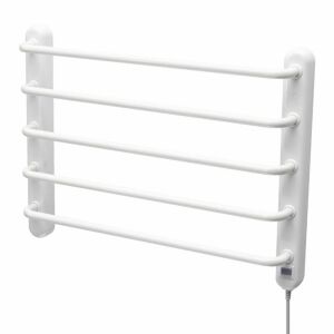 Home FTW 4 fali fűtött elektromos törölközőszárító, 90W, IPX1 védelem, fehér