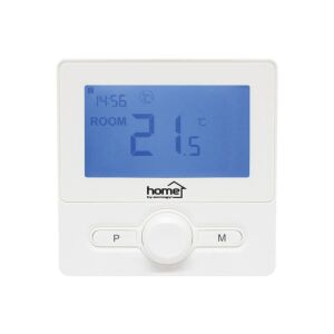 Home THE25W digitális vezetékes szobatermosztát, falra szerelhető, programozható, ablaknyitás-érzékelés, fagyvédelmi funkció, fehér 131106032 - Szobatermosztát