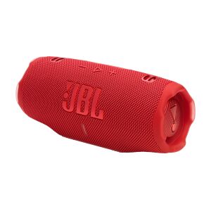 Изглед под ъгъл на JBL Charge 6 Червен Bluetooth говорител - JBL