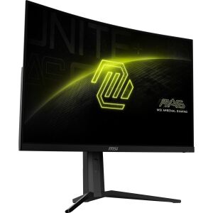 Angled view of MSI MAG 321CUPDF 31.5" Curved Gaming Monitor - MSI Monitor