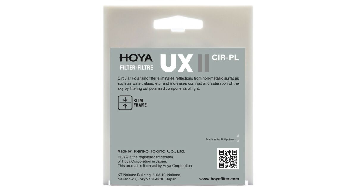 Hoya Filter Zirkularpolarisator UX II 52mm 131108581