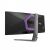 Rückansicht des AOC AGON PRO AG346UCD Curved Gaming Monitors mit RGB-Beleuchtung