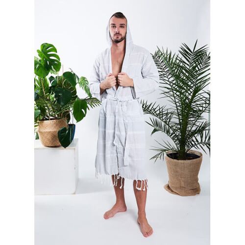 Férfi hammam fürdőköpeny 100% természetes pamut Yeye 131109555