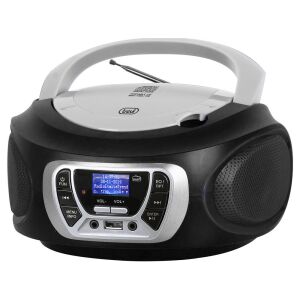 Trevi CMP 510 DAB Hordozható Sztereó Boombox CD-lejátszó, DAB/DAB+, FM rádióval, AUX és USB bemenettel, fekete szín