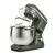 Girmi IM50 green stand mixer with attachments and open splash guard