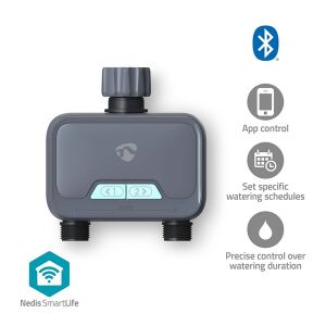 Nedis BTWV20GY smartlife Bluetooth® automata víz / locsolás vezérlő, elemes táp 131110011 - Öntözés vezérlő