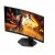 Vizualizare în unghi a monitorului gaming curbat AOC C27G4ZXU de 27 inch