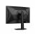 Vizualizare din spate în unghi a monitorului gaming curbat AOC C27G4ZXU de 27 inch