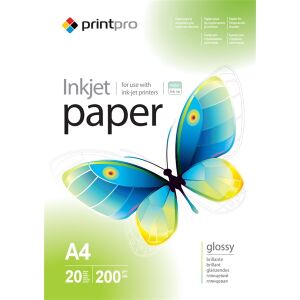 COLORWAY PGE200020A4 PrintPro magasfényű 200 g/m2  A4  20 sht  Fotópapír 131110345 - Fotópapír
