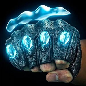 Rockbros 16220006003 L kožené moto rukavice - čierne