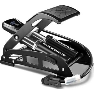 Pompka nożna Rockbros 42430001001 z wyświetlaczem - czarna 131122251 - Garten