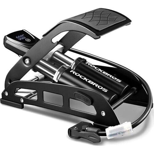 Pompka nożna Rockbros 42430001001 z wyświetlaczem - czarna 131122251