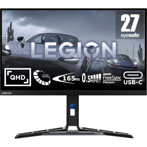 Lenovo Legion Y27h-30 Gaming Monitor, 27 inča QHD 165Hz, AMD FreeSync Premium, USB-C
