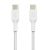 Belkin USB-C - USB-C kábel, fehér, fonott