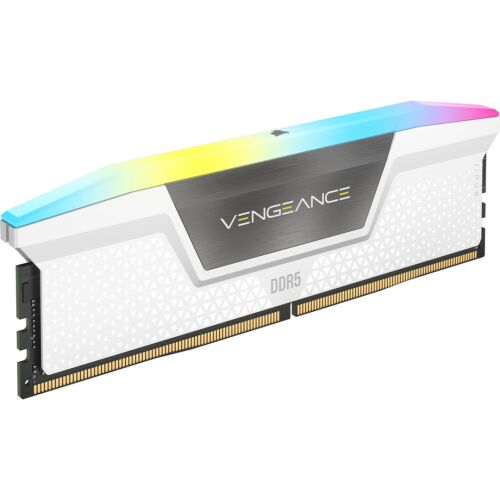 Pamięć Corsair Vengeance RGB, DDR5, 32 GB, 6000MHz, CL40 (CMH32GX5M2B6000C40W)