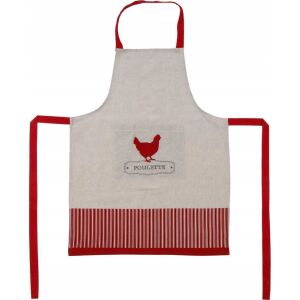 Zástera s predným vreckom Atmosphera Poulette Béžová Bavlna 60 x 80 cm 131136753 - Kuchynské pomôcky