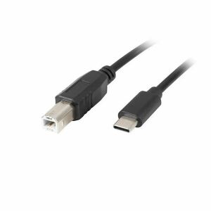 Lanberg kabel USB-C - USB-B M/M 3m czarny 131137908 - Kabel USB