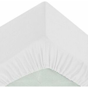 Dopasowane dolne prześcieradło Atmosphera Biały (90 x 190 cm) 131138250 - Prześcieradło dla niemowląt i dzieci