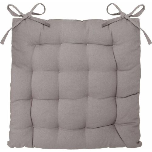 Poduška na stoličku Atmosphera Hnedá 38x38 cm so šnúrkami