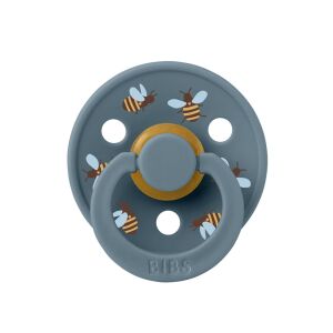 BIBS játszócumi - Studio Méhecskék Colour natúr kaucsuk 18-36 hó páva 1db tasakban