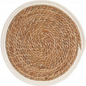 Suport Protecție pentru Masă Alb/Maro 35 x 1 x 35 cm Natural Alb 131144129 - Servete si naproane