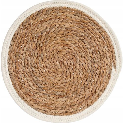 Suport Protecție pentru Masă Alb/Maro 35 x 1 x 35 cm Natural Alb 131144129