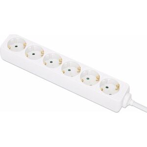 Manhattan 168304 prelungitoare 2 m 6 ieșire(i) AC De interior Alb 131150525 - Prize