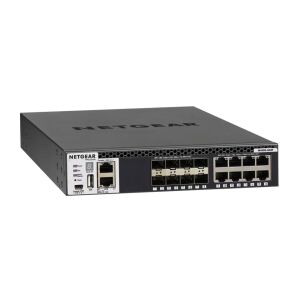Schräge Ansicht des Netgear XSM4316S-100NES 16-Port Managed Switch - Netgear