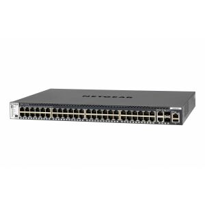 Netgear GSM4352S-100NES 48-Port Gigabit Ethernet Smart Managed Switch schräge Ansicht - Netgear