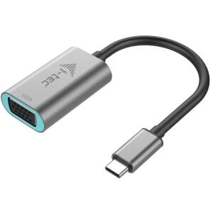 Adaptor USB C la VGA i-Tec C31METALVGA60HZ      Gri 131152384 - Cabluri și adaptoare USB