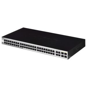 Schräge Ansicht des D-Link DGS-1210-52/E 52-Port Gigabit Smart Switches - D-Link