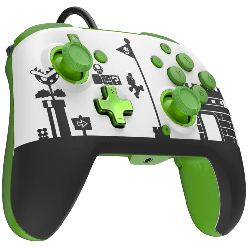 PDP REMATCH: Super Mario Retro Negru, Verde, Alb USB Gamepad Analog/ Digital Nintendo Switch, Nintendo Switch OLED 131158489