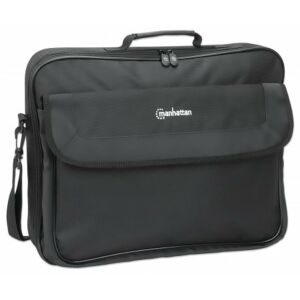 Manhattan 17.3" Laptoptasche - Schwarze Aktentasche mit Schultergurt - Manhattan
