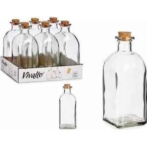 Wasserflasche Localization_B098KBLH1F Durchsichtig Kork Glas 750 ml 131171369 - Wein- und Branntweinbrauen