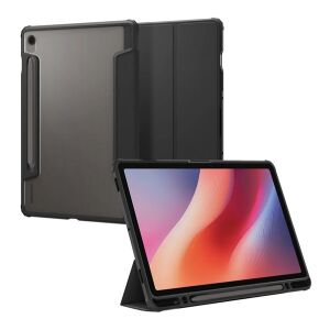 Spigen Ultra Hybrid Pro Fekete Tablet Tok Samsung Galaxy Tab S10 FE-hez állvánnyal és ceruzatartóval - Spigen