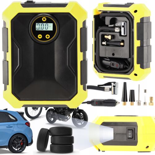 12V 100W digitális autós kompresszor LED világítással 139874552