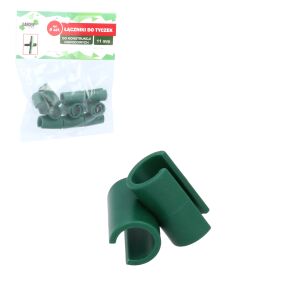 Conectori in forma de T pentru araci de sustinere, diametrul 11 mm, verde, set 6 bucati 135964900 - Suporturi și țăruși pentru plante