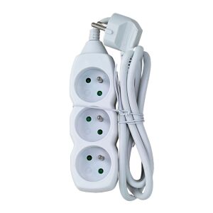Esperanza 3 csatlakozós 1.5 méteres fehér elosztósáv 139925684 - Hosszabbító