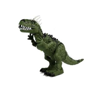 Grüner T-Rex Dinosaurier Spielzeug mit Sound, Bewegung und Projektor - Lean Toys