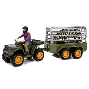 Quad s figuricama za prijevoz prikolice Zebra 139976454 - Igračka